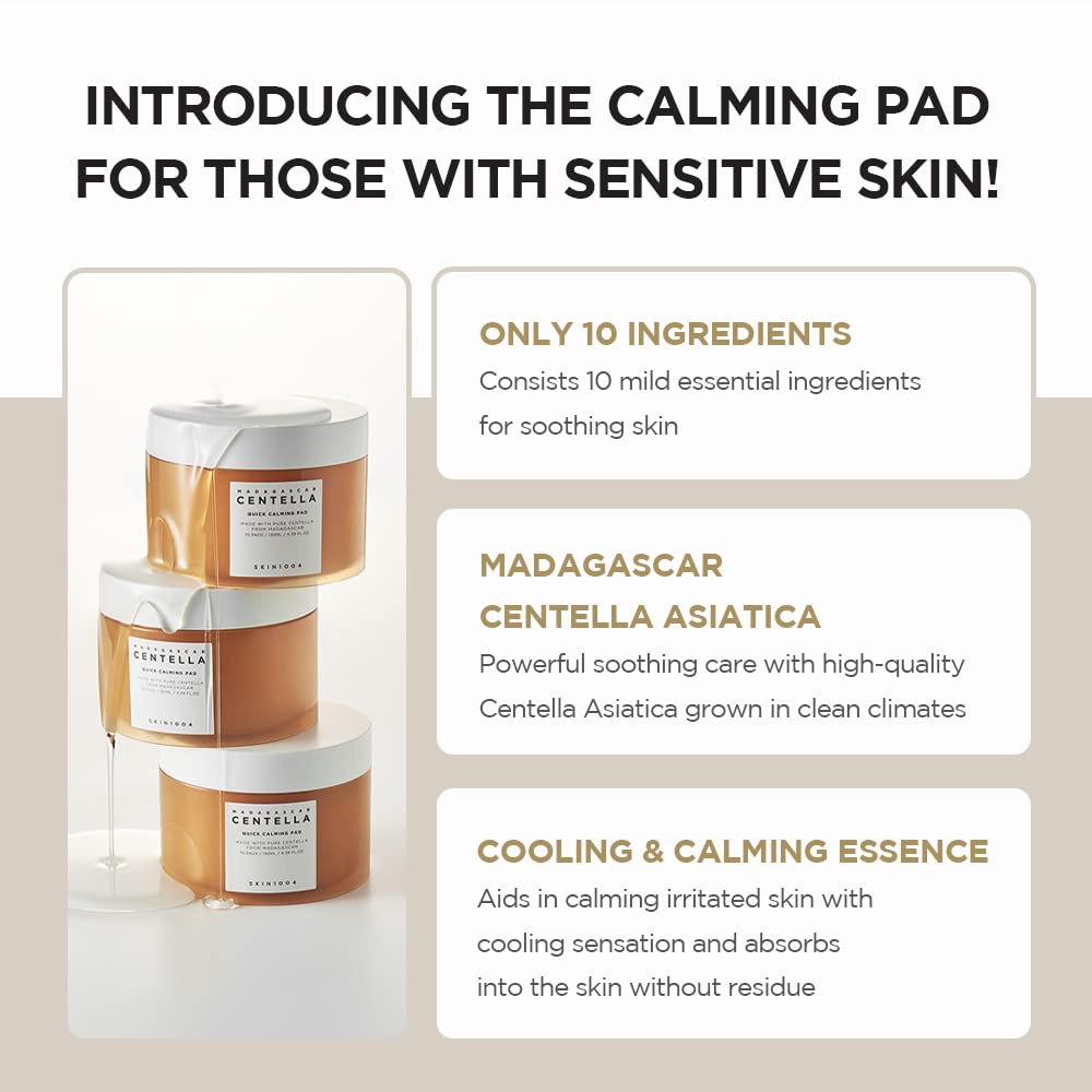 SKIN1004 Madagascar Centella Quick Calming Pad 70ea 130ml