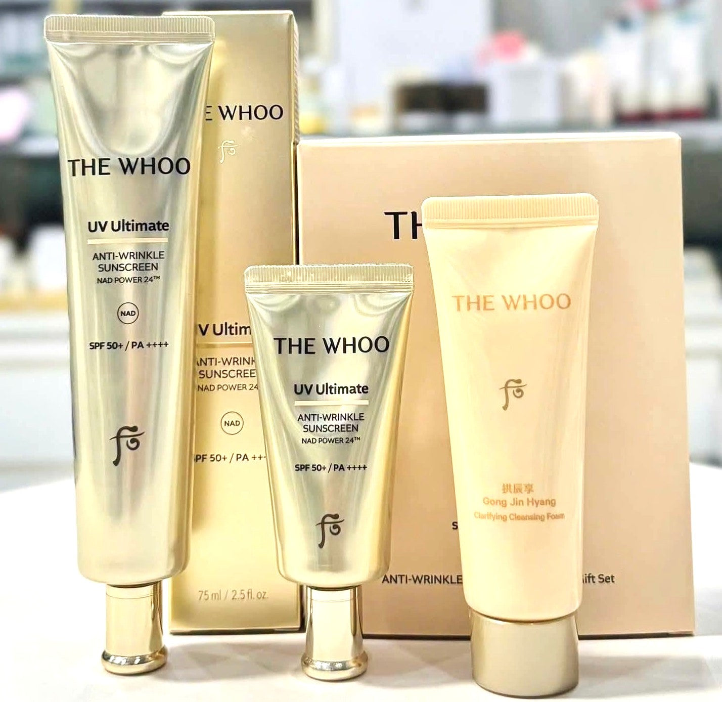 WHOO UV ULTIMATE Anti-Wrinkle Sunscreen Set