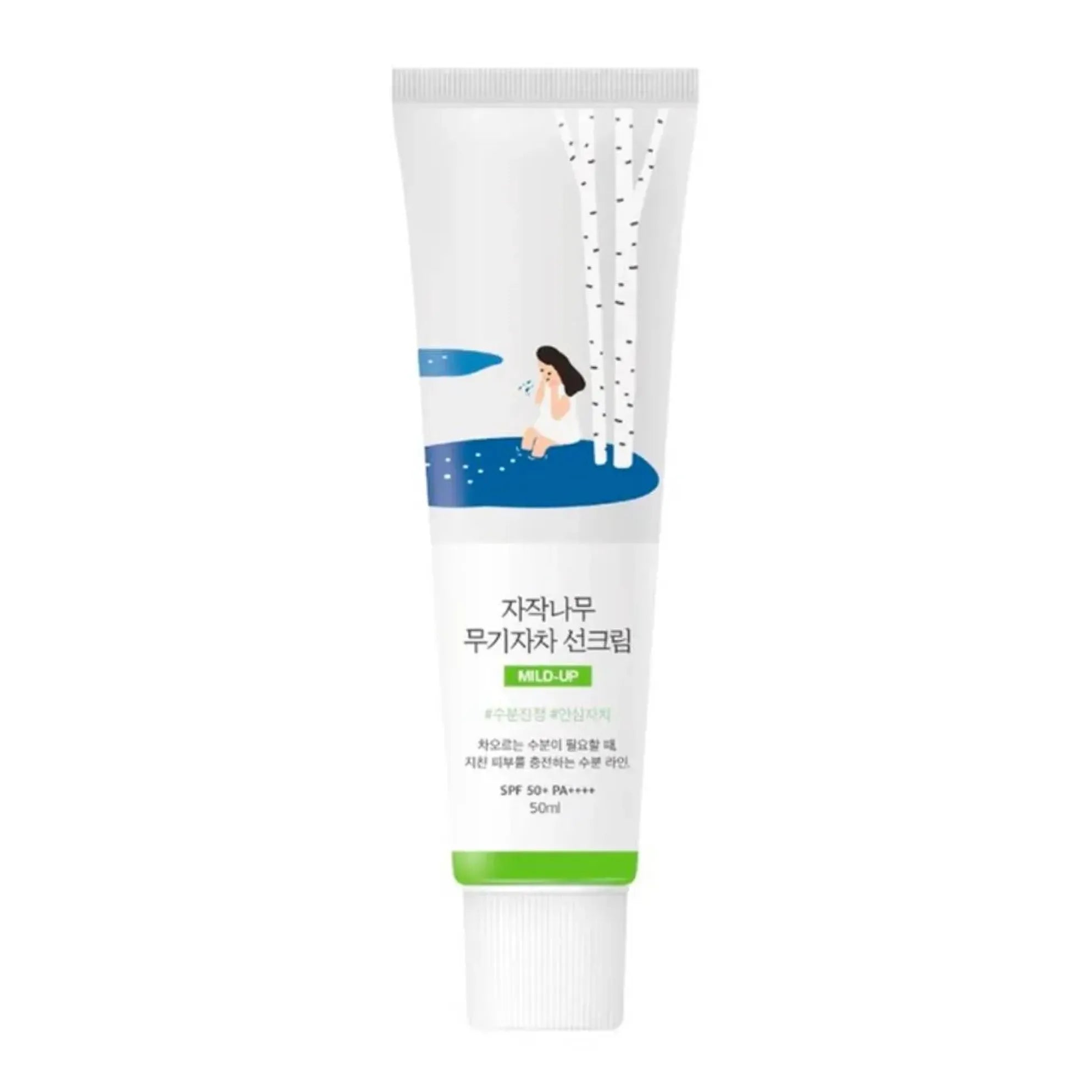Crème solaire douce au jus de bouleau Round Lab, SPF 50+ PA++++ 50 ml