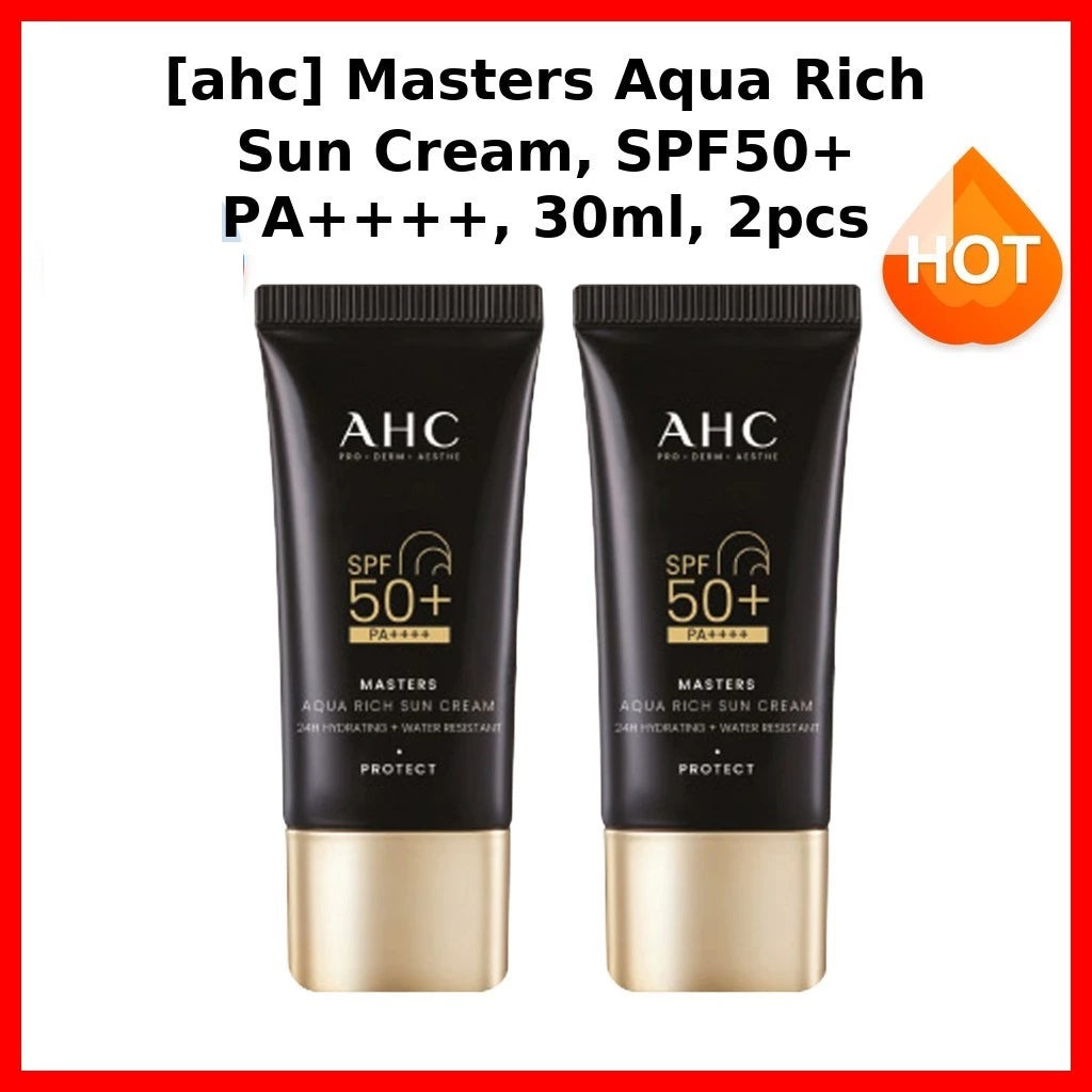 AHC Masters Aqua Rich Sun Cream Duo Set (30mlx2)
