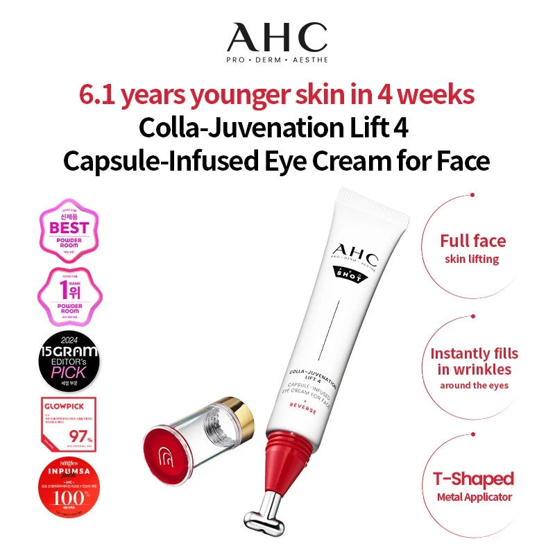 AHC Pro Shot Colla - Juvenation Lift 4 Capsule Infused Eye Cream For Face 30ml