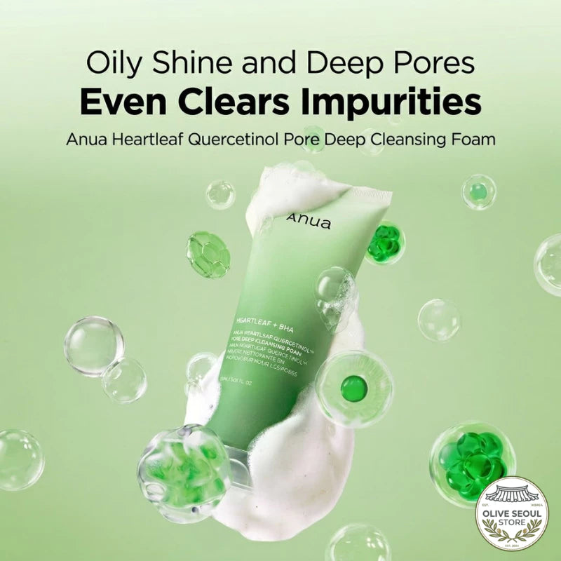 ANUA Heartleaf Quercetinol Pore Deep Cleansing Foam 150ml