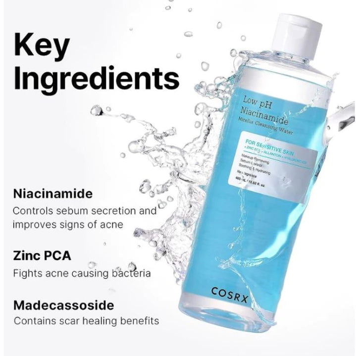 COSRX Low PH Niacinamide Micellar Cleansing Water 400ml