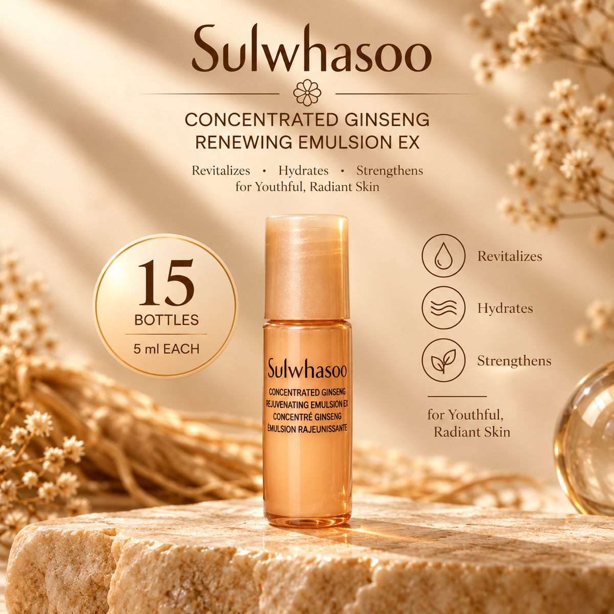 Sulwhasoo Concentrated Ginseng Renewing Emulsion Ex 5 ml*15