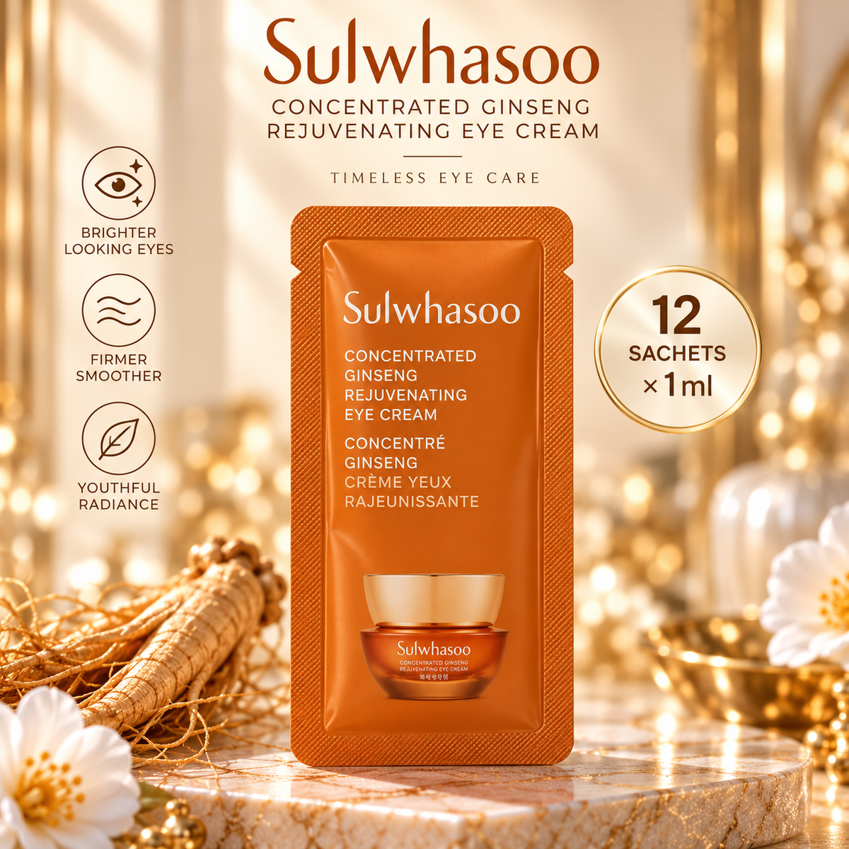 Sulwhasoo Concentrated Ginseng Rejuvenating Eye Cream 1ml*12