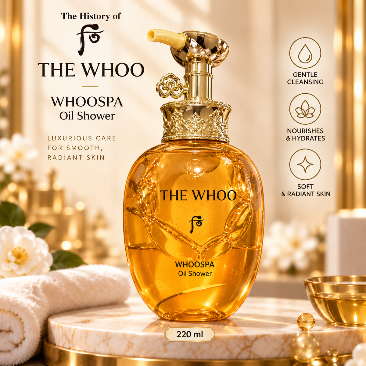 The Whoo WhooSpa Oil Shower 220 ml