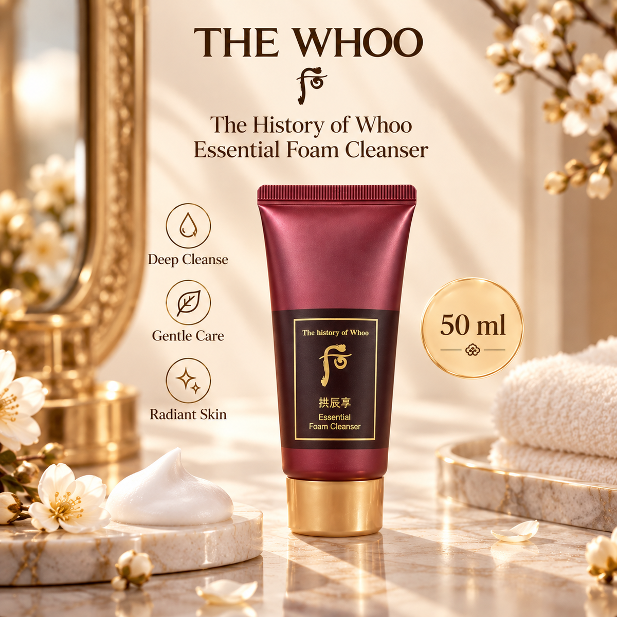 Whoo Jinyulhyang Essential Foam Cleanser 40ml