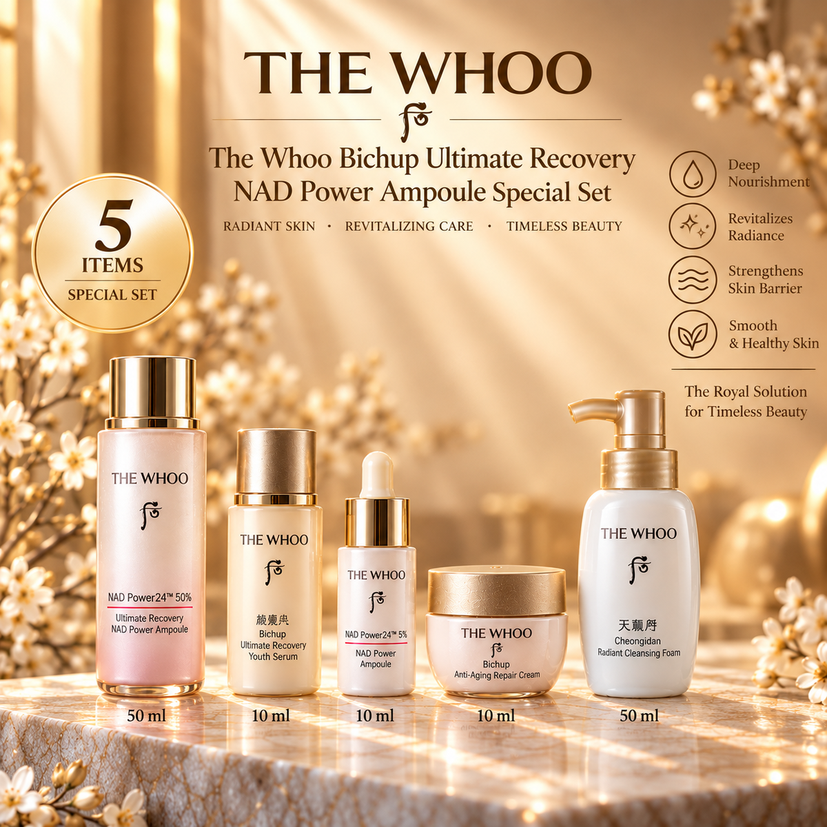 Whoo Bichup Ultimate Recovery NAD Power Ampoule Special Set