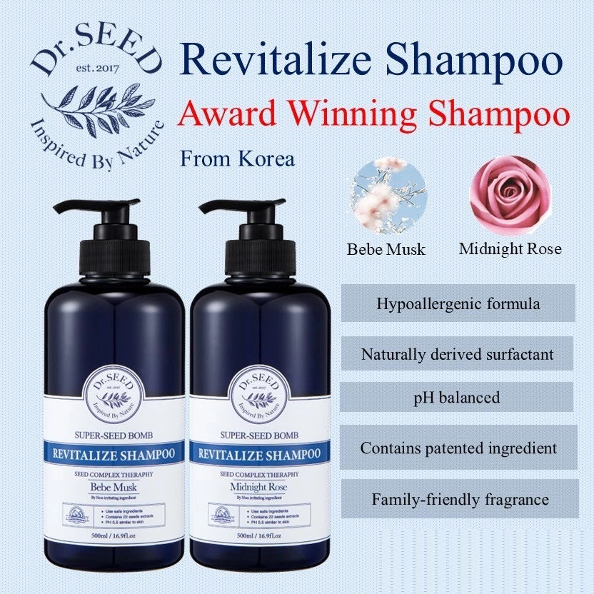 Dr.SEED - Super Seed Bomb Revitalize Shampoo + Treatment 500ml