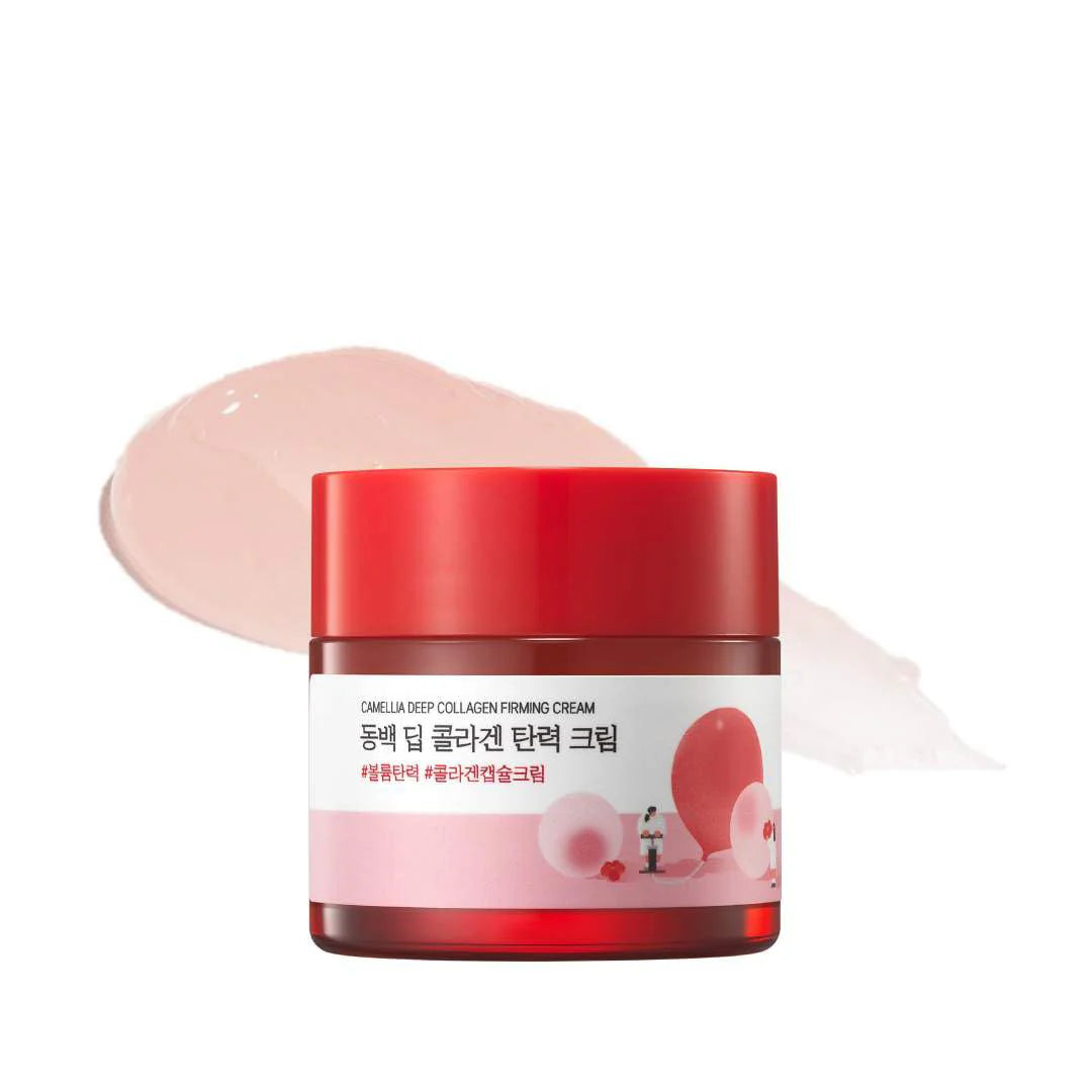 Crème raffermissante au collagène profond Camellia de Round Lab