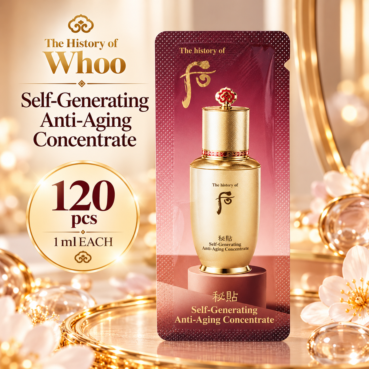 Lịch sử của Whoo Bichup Self Generating Anti Aging Concentrate 1ml x 120 viên - 120 ml