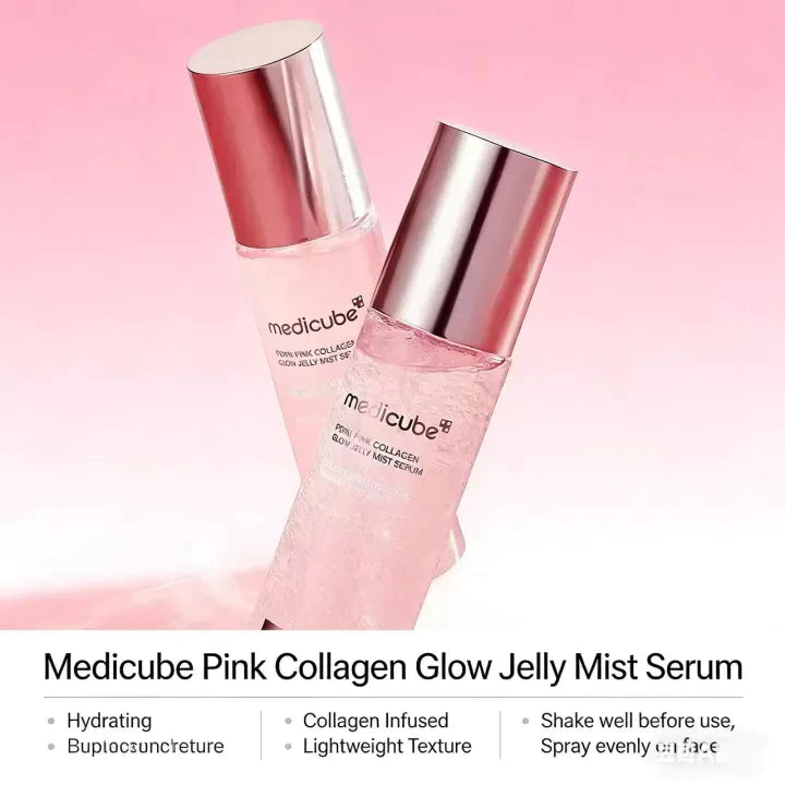 Medicube PDRN Pink Collagen Glow Jelly Mist Serum 100ml