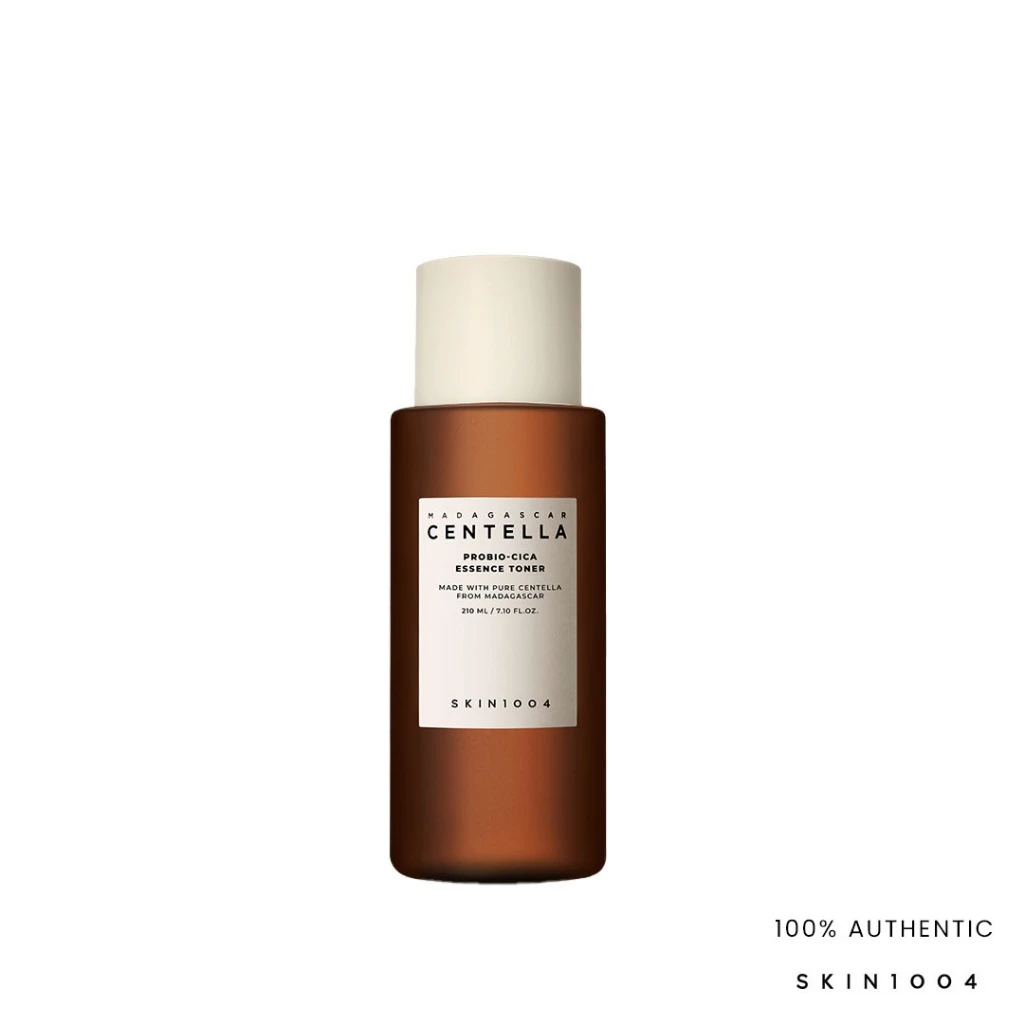 Skincare bottle with a white label on a white background