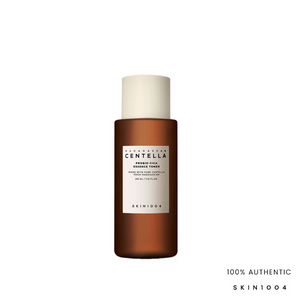 Skincare bottle with a white label on a white background