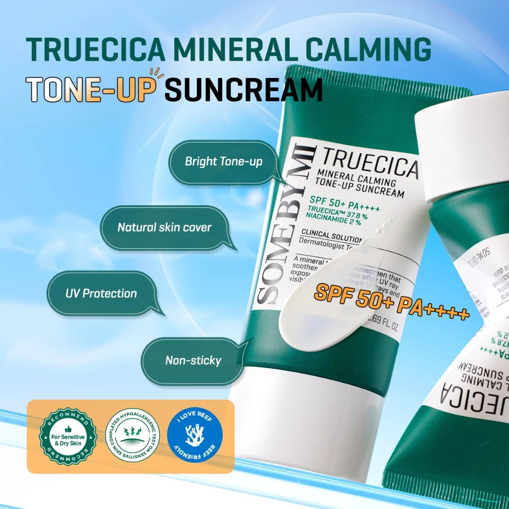 Some By Mi Truecica Mineral Calming Tone-up Suncream 50ml