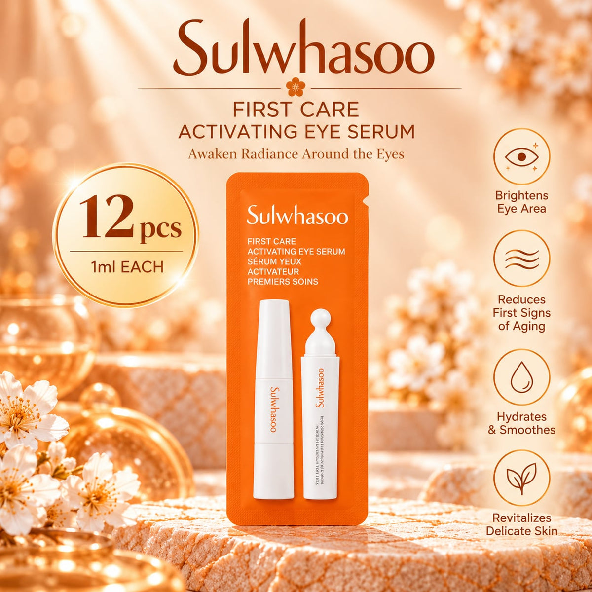 Sulwhasoo First Care Activating Eye Serum Sample Sachet 12pcs x1ml