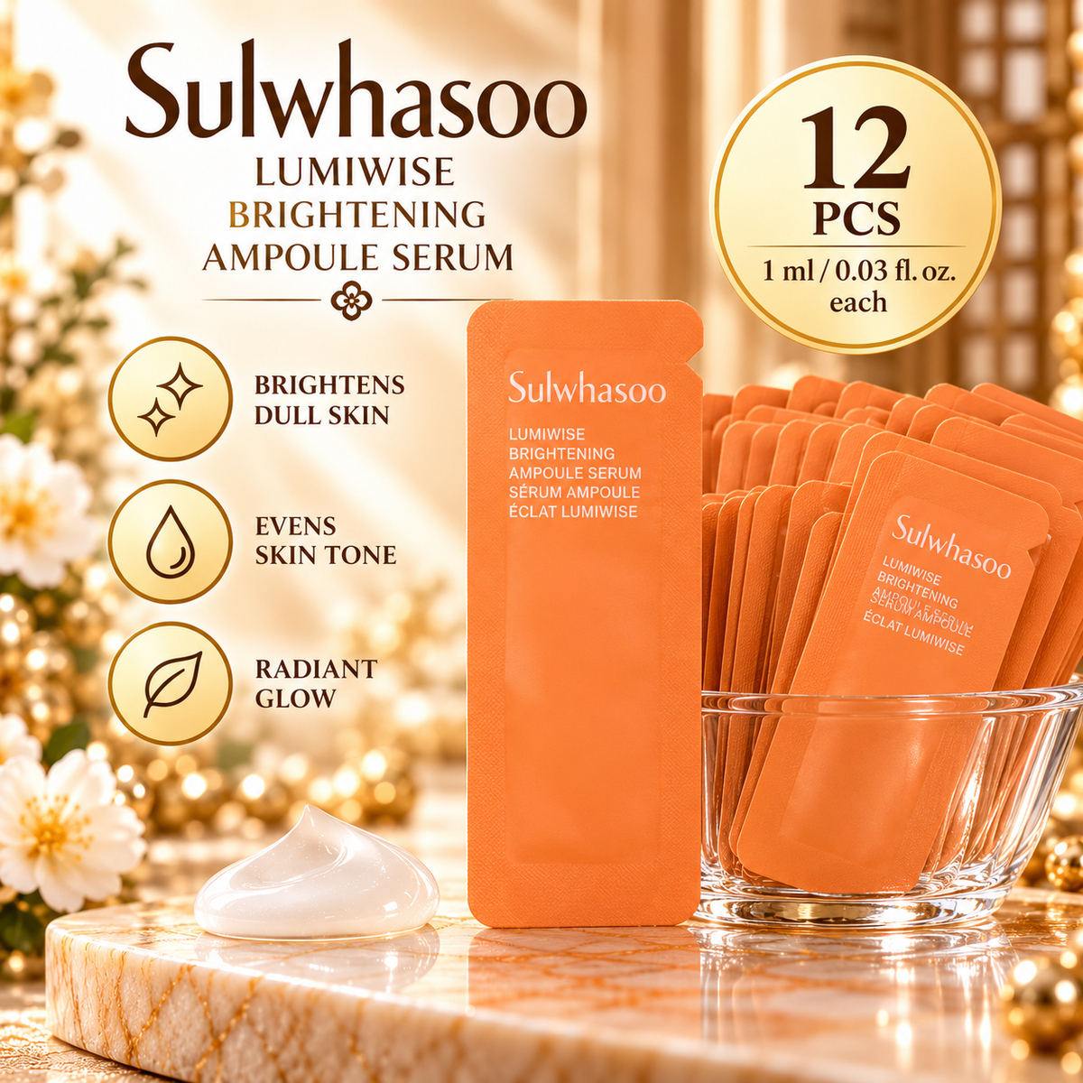 Sulwhasoo Lumiwise Brightening Ampoule Serum – 12 pcs × 1 ml