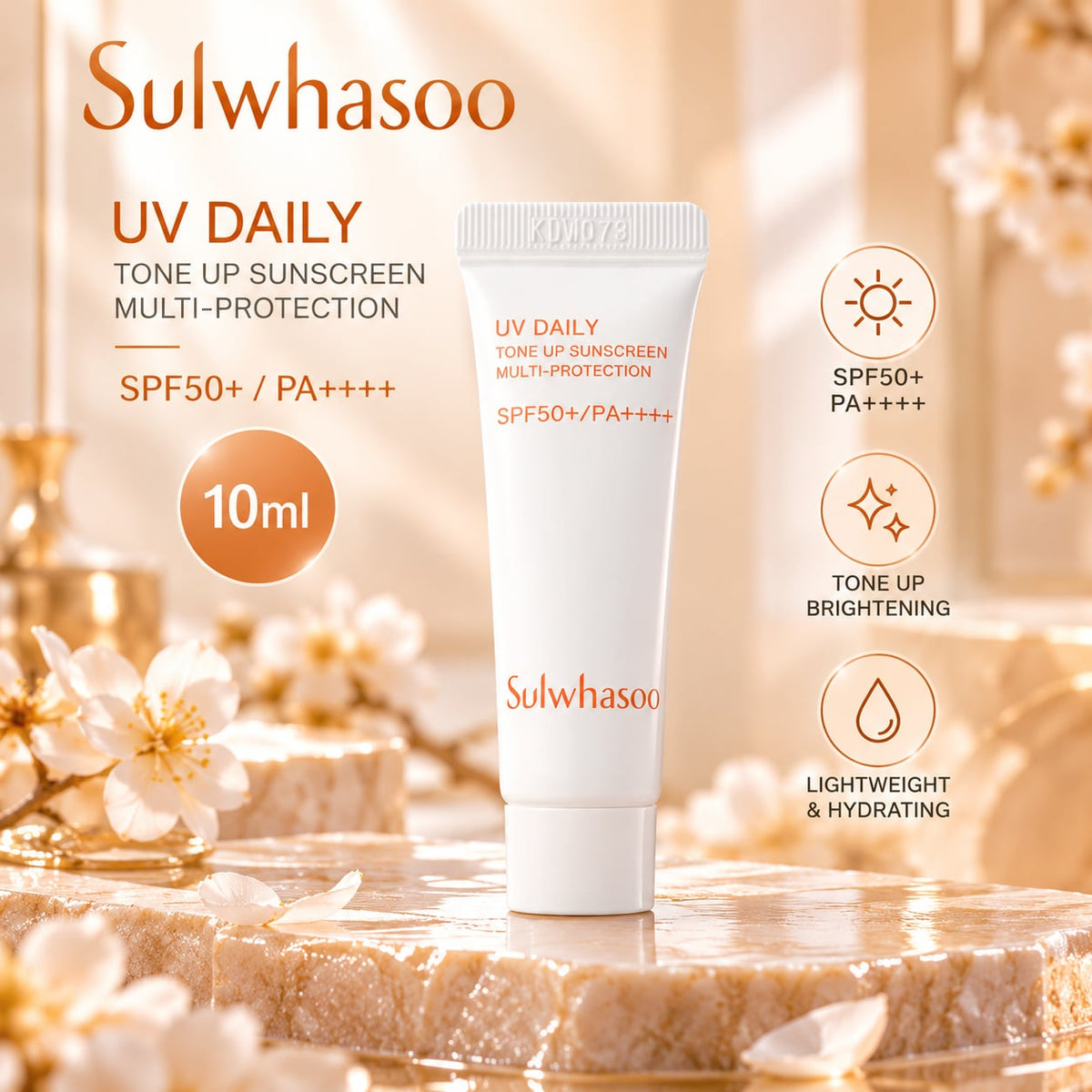 Sulwhasoo UV Daily Tone Up Sunscreen Multi-Protection SPF50+ PA++++ 10ml