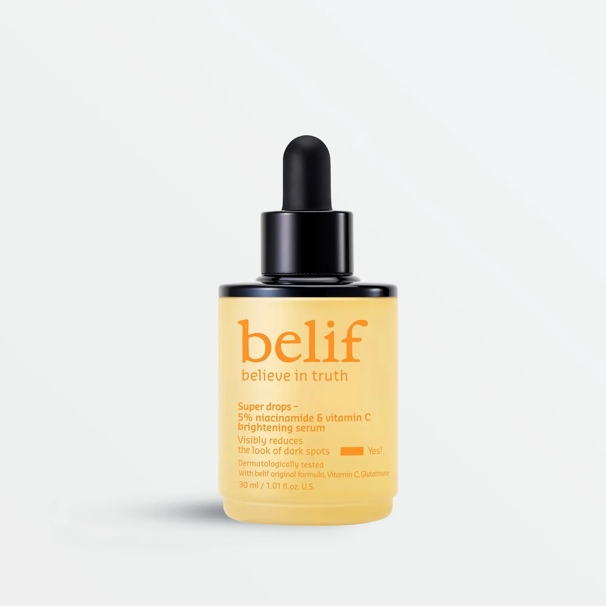 Belief Super Drops - Sérum éclaircissant à 5 % de niacinamide et de vitamine C 30 ml