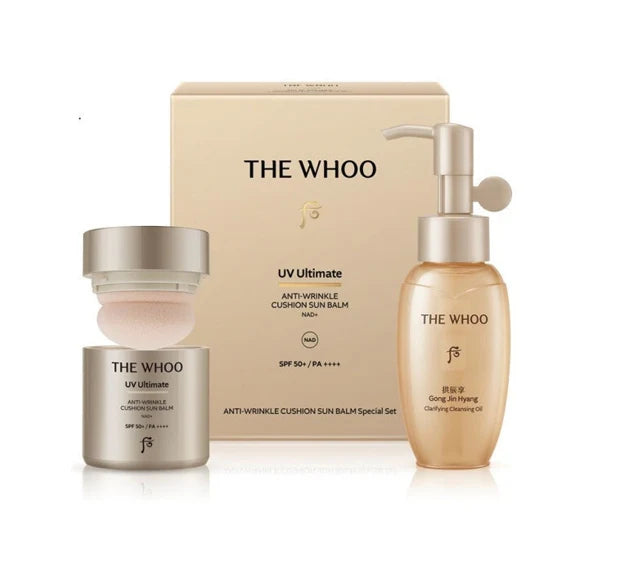 The Whoo UV Ultimate Anti-Wrinkle Cushion Sun Balm Set
