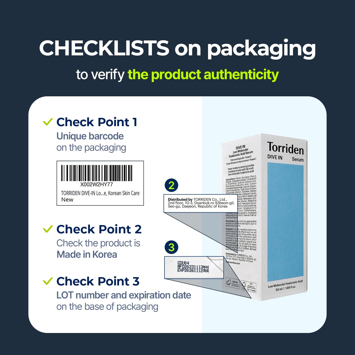 Torriden Dive-In Low Molecule Hyaluronic Acid Serum 50ml