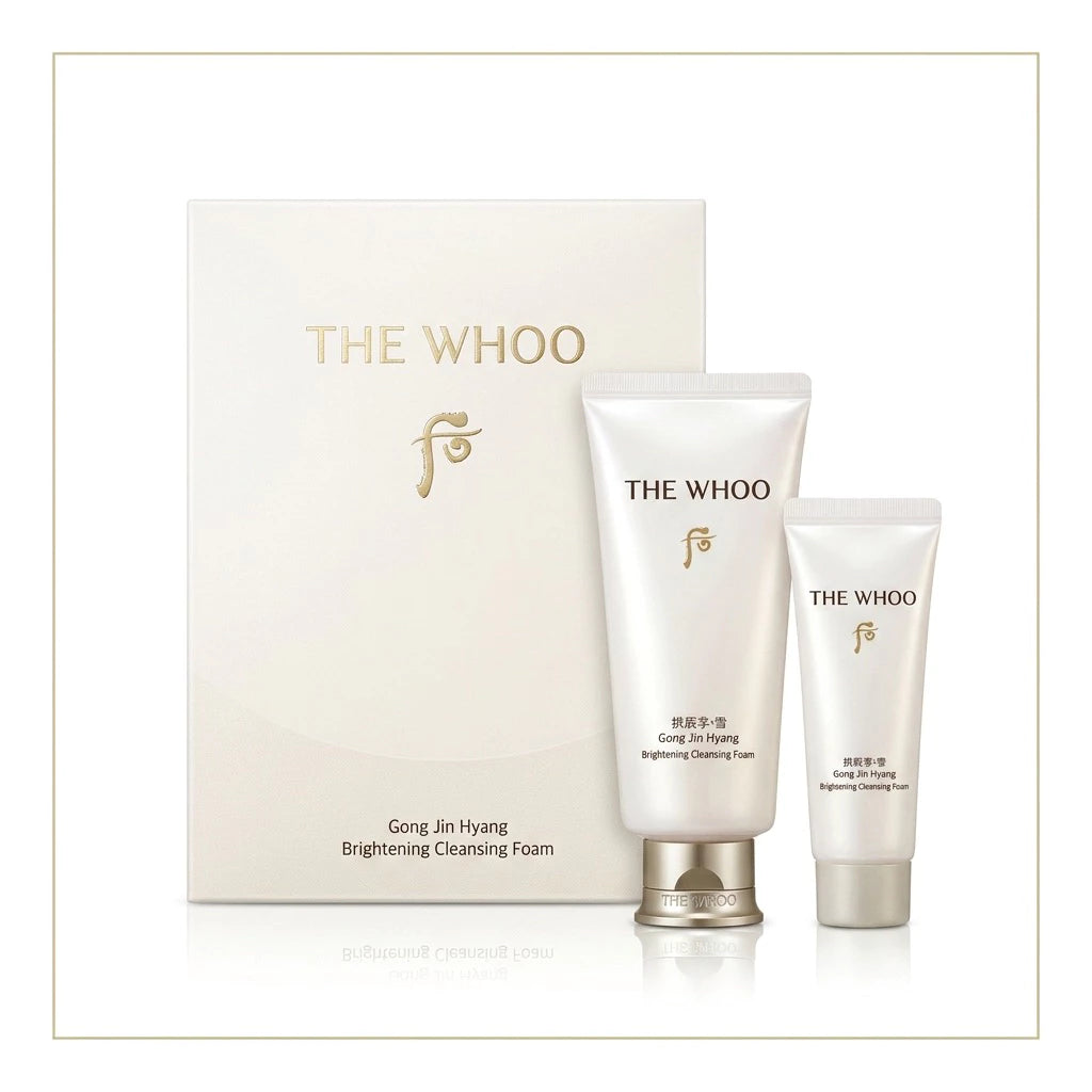 Whoo GongJinhyang Brightening Foam Cleanser Set (180ml + 40ml)