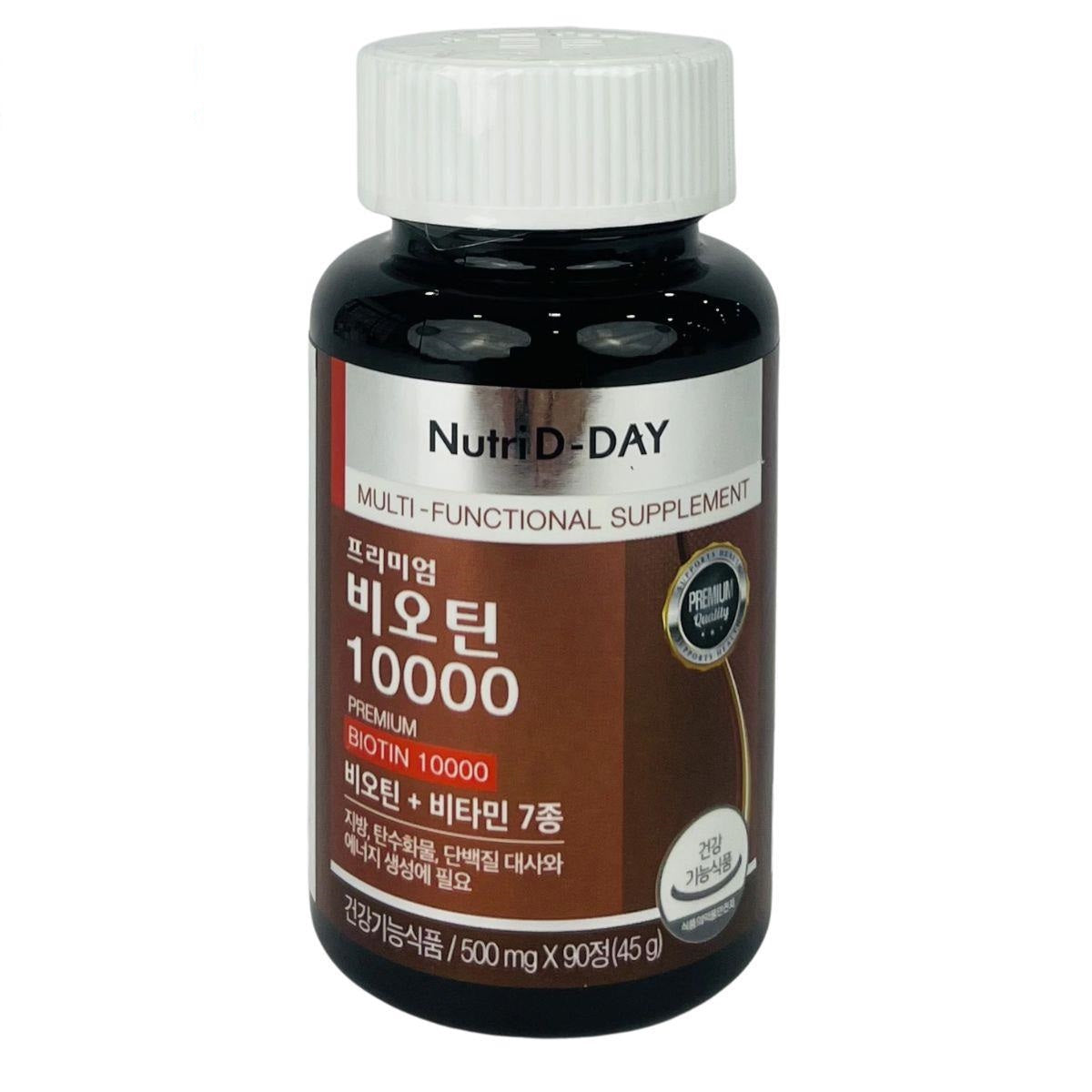 Nutri D-Day Premium Biotin 10000 mcg - 90 tablets