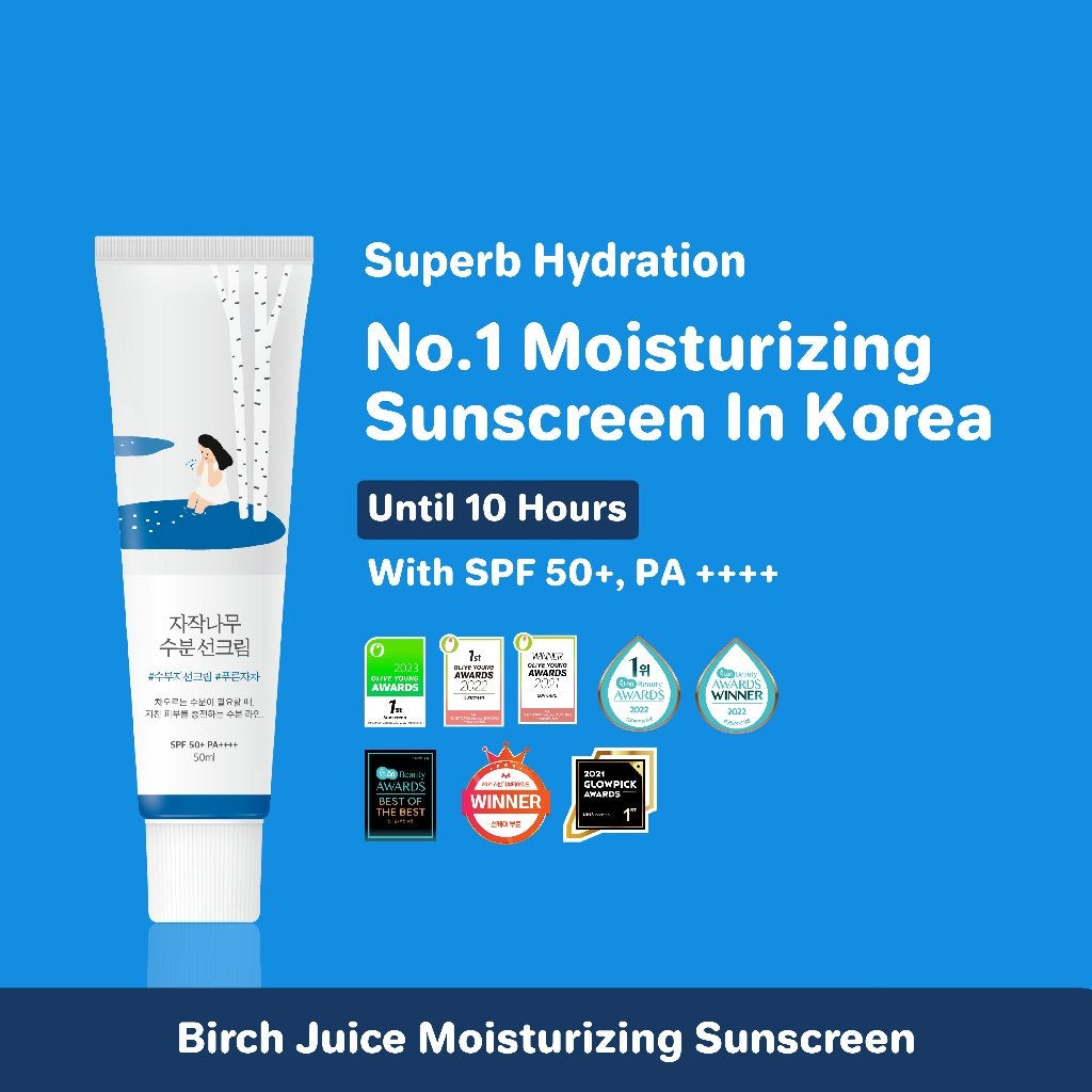 Crème solaire hydratante au jus de bouleau Round Lab 50 ml