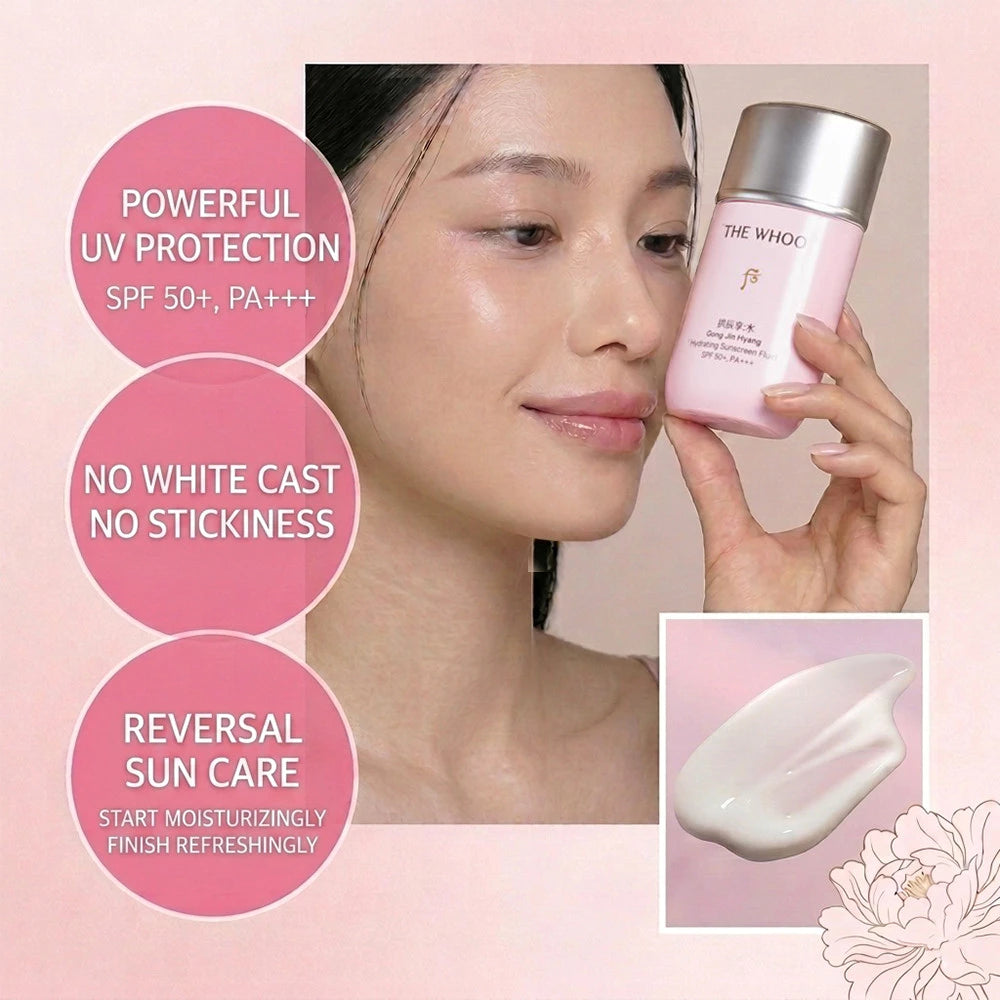 Whoo Gongjinhyang Soo Hydrating Sunscreen Fluid 4 x13ml