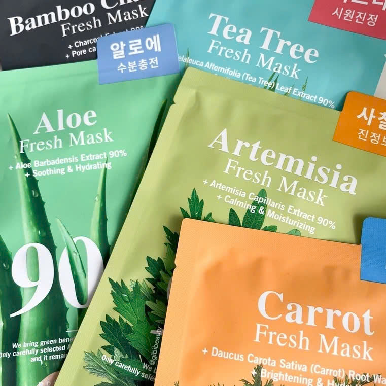 BRING GREEN 90% Fresh Mask (5 Types) 10x20g