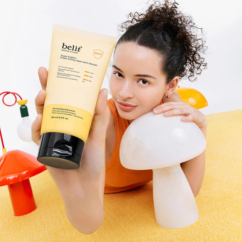 Sữa rửa mặt Belif Super Knights Pore Brightening Vegan Pack 150ml