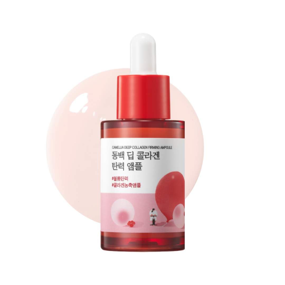 Ampoule raffermissante au collagène profond Camellia de ROUND LAB, 30 ml