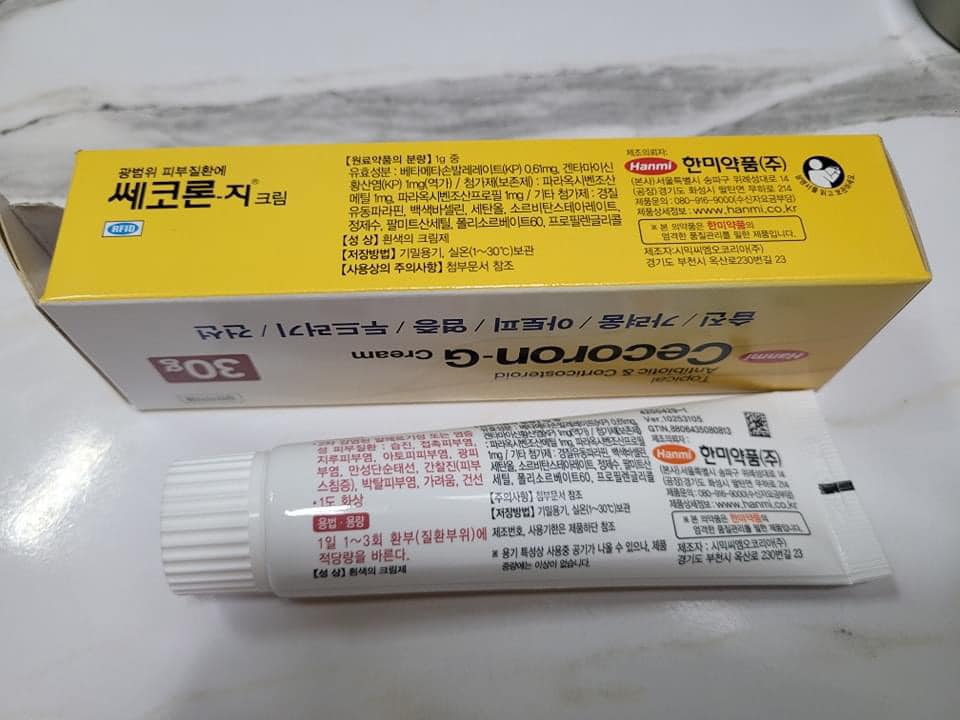 Cecoron-G Cream 30 g - thuốc ngứa Hàn Quốc