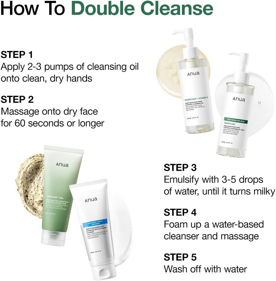 Huile nettoyante anti-pores Anua Heartleaf 200 ml