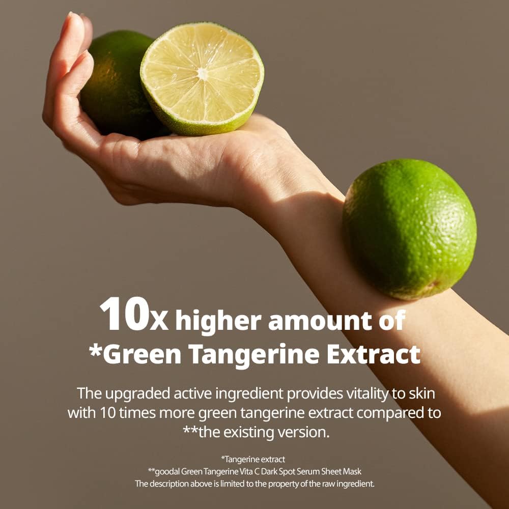 GOODAL Green Tangerine Vitamin C Mask, pack of 5 (2024 Advanced Version)