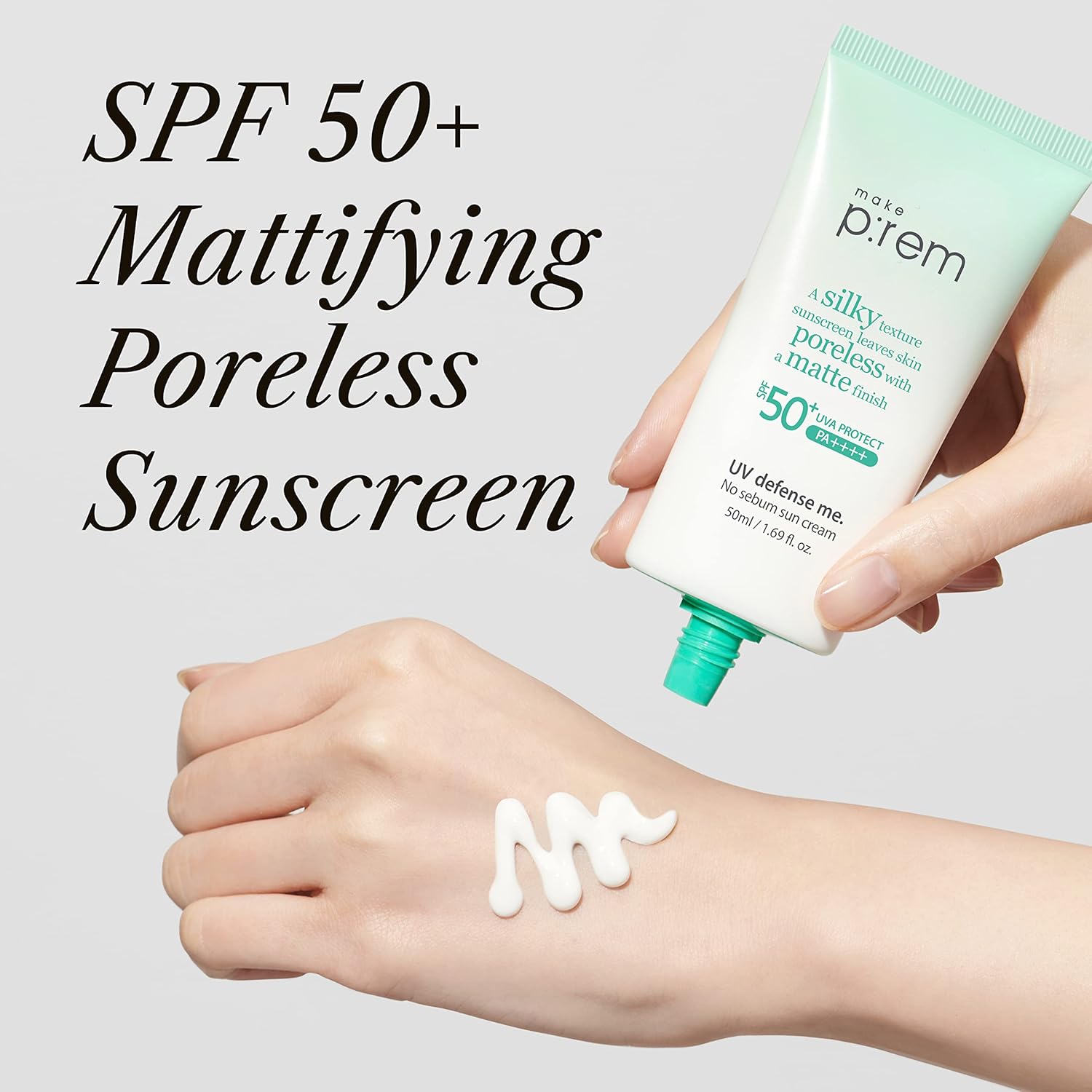 Make Pre:m UV Defense Me No Sebum Sun Cream SPF 50+ PA++++ 50ml