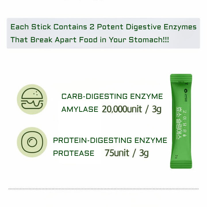 Goidameun Enzyme Slim S Daily Gut Intestinal Indigestion Organic Digest Swelling 3g x 60 sachet