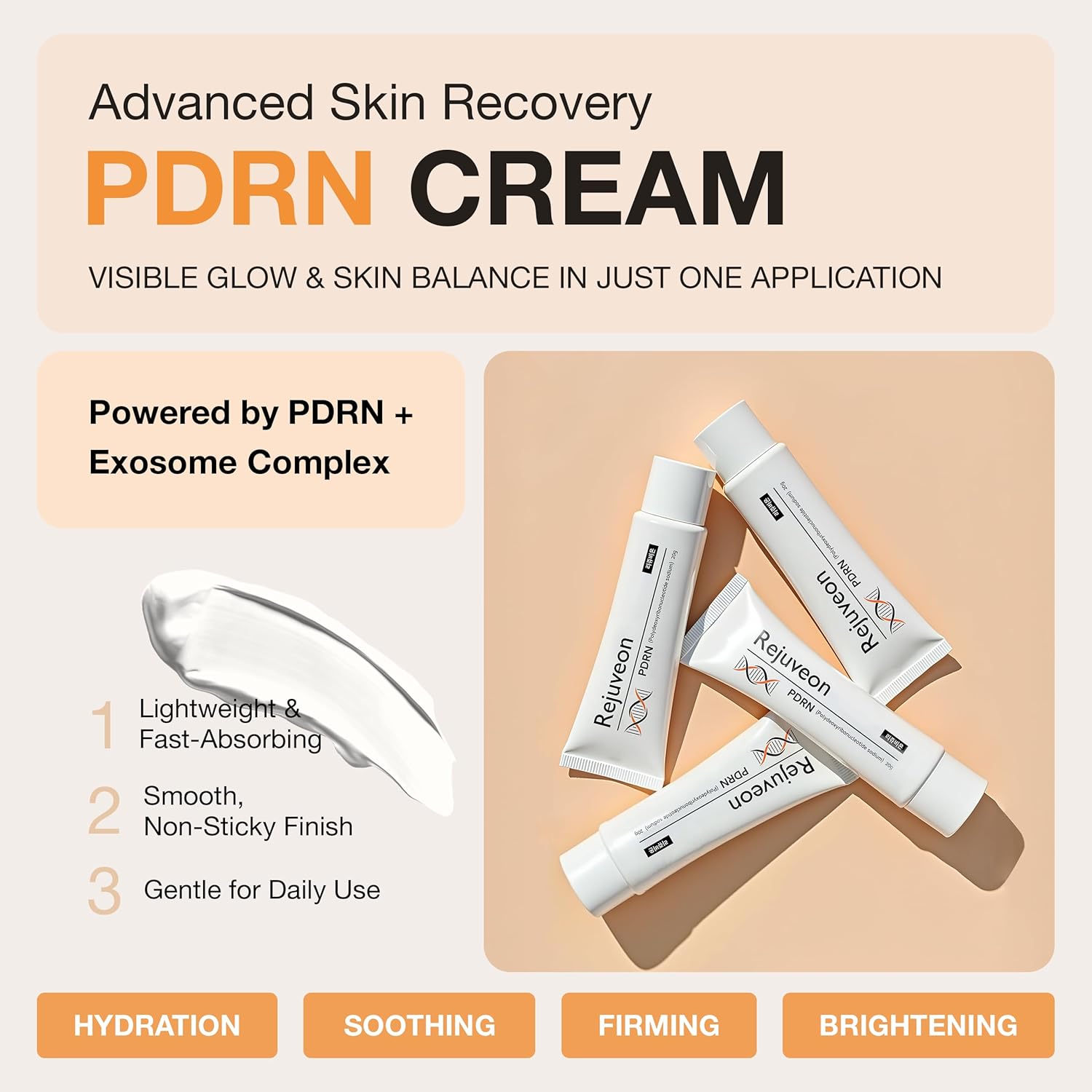 Rejuveon PDRN 1000 Plus Cream (Polydeoxyribonucleotide sodium) 20g