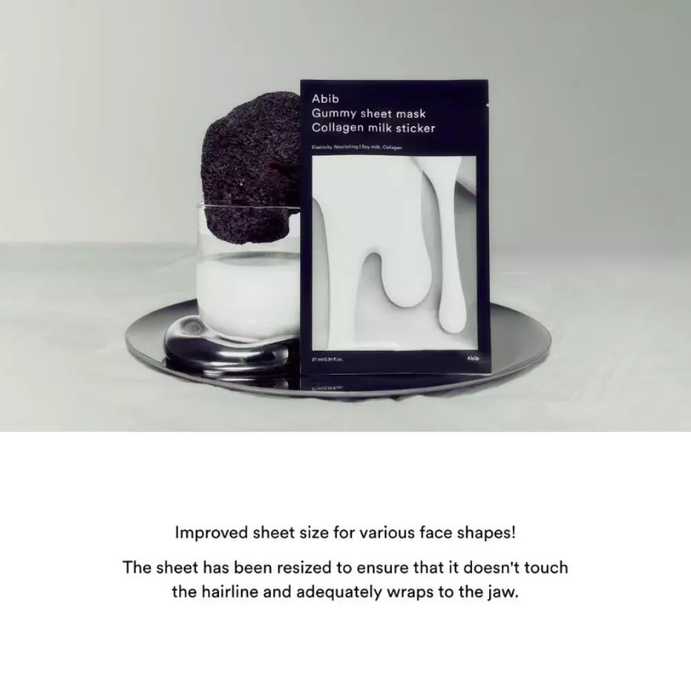 Abib Gummy Sheet Mask Collagen Milk Sticker 10 pcs