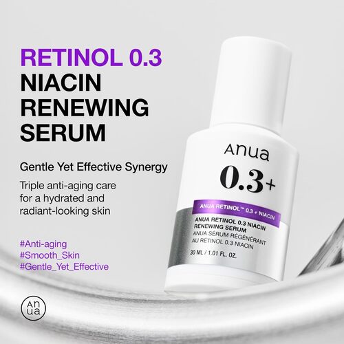 Anua Nano Retinol 0.3% + Niacin Renewing Serum 30ml