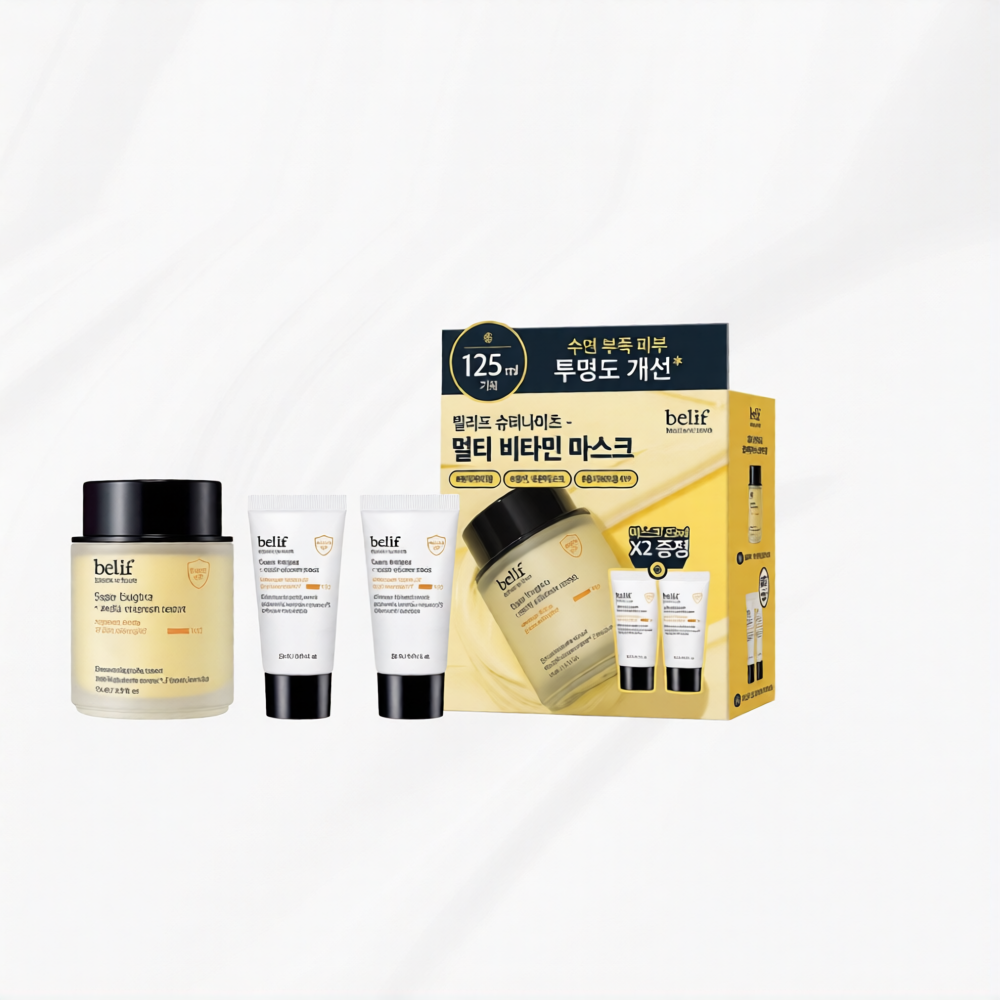 Belif Multi Vitamin Mask Intensive Moisturizing and Restoring Sleeping Mask 75ml+25ml x2