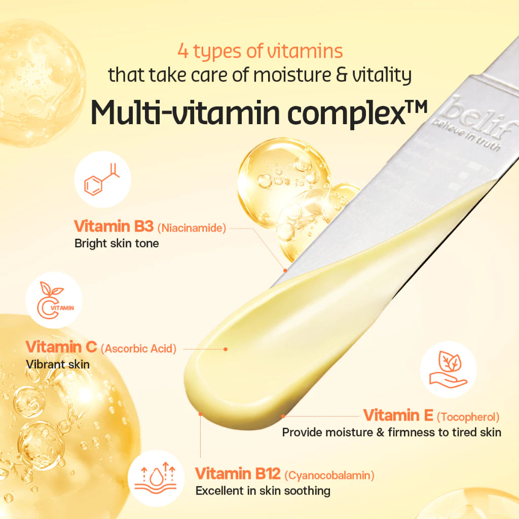 Belif Multi Vitamin Mask Intensive Moisturizing and Restoring Sleeping Mask 75ml+25ml x2