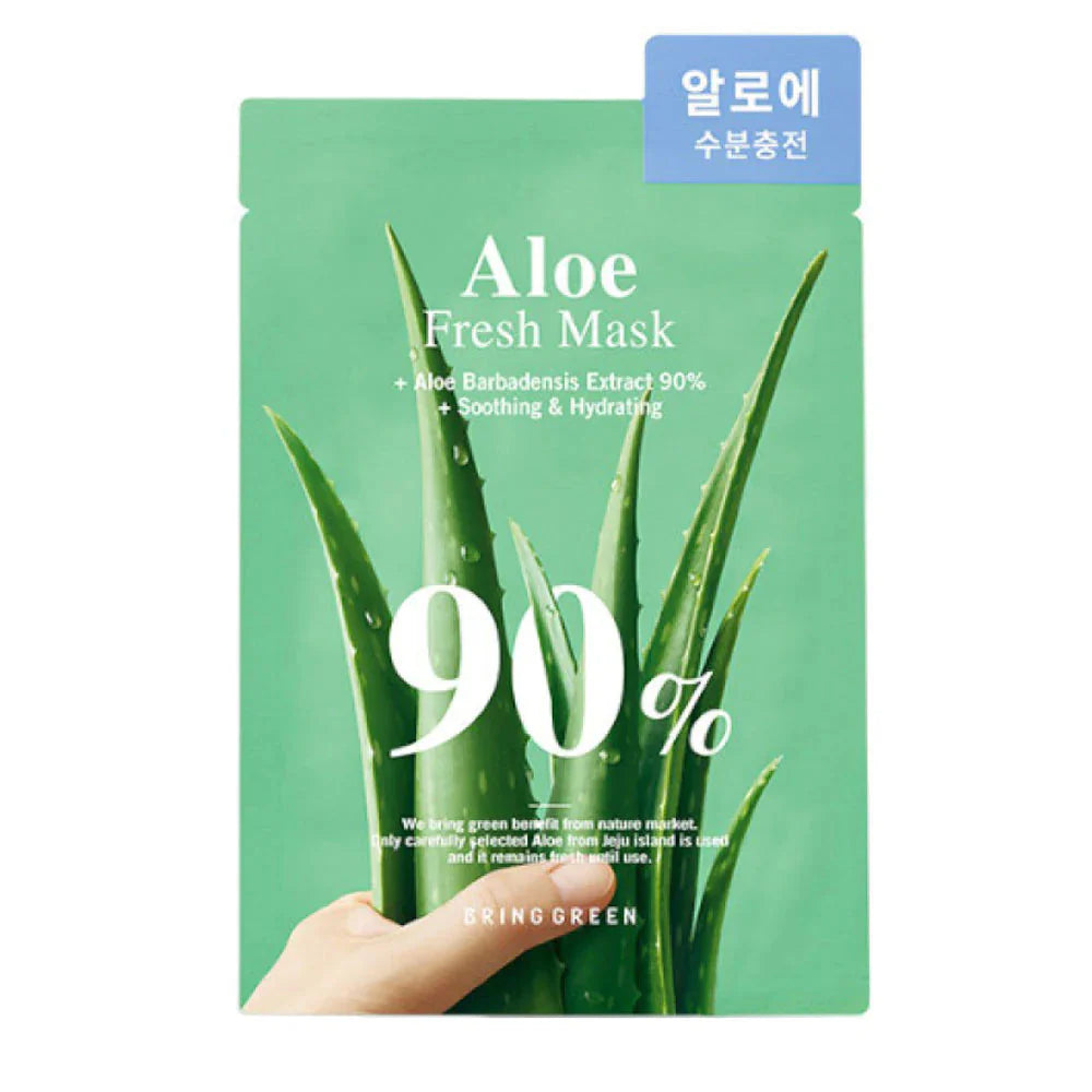 Masque fraîcheur BRING GREEN 90 % (5 types) 10 x 20 g
