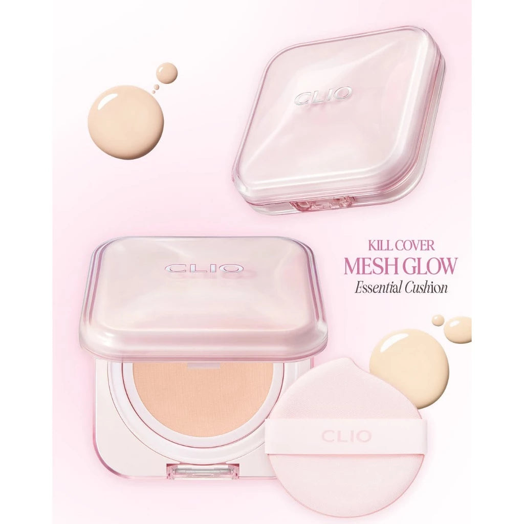 CLIO KILL COVER Mesh Glow Essential Cushion [Cushion + Refill]