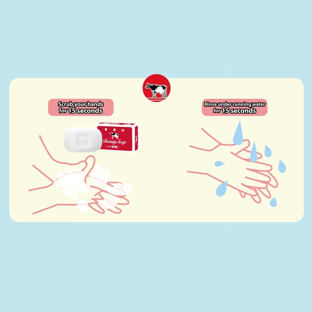 COW BRAND Bouncia Beauty Soap Red 6pcs