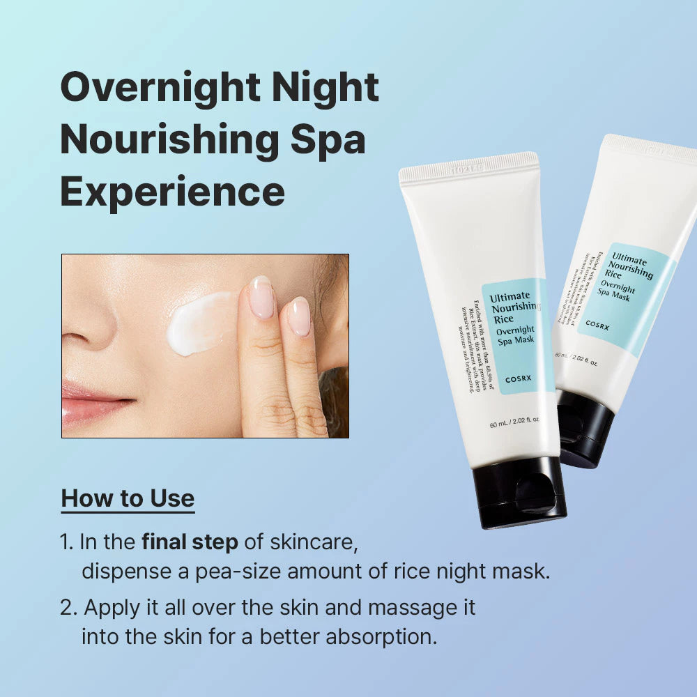 Cosrx Ultimate Nourishing Rice Overnight Spa Mask 50g