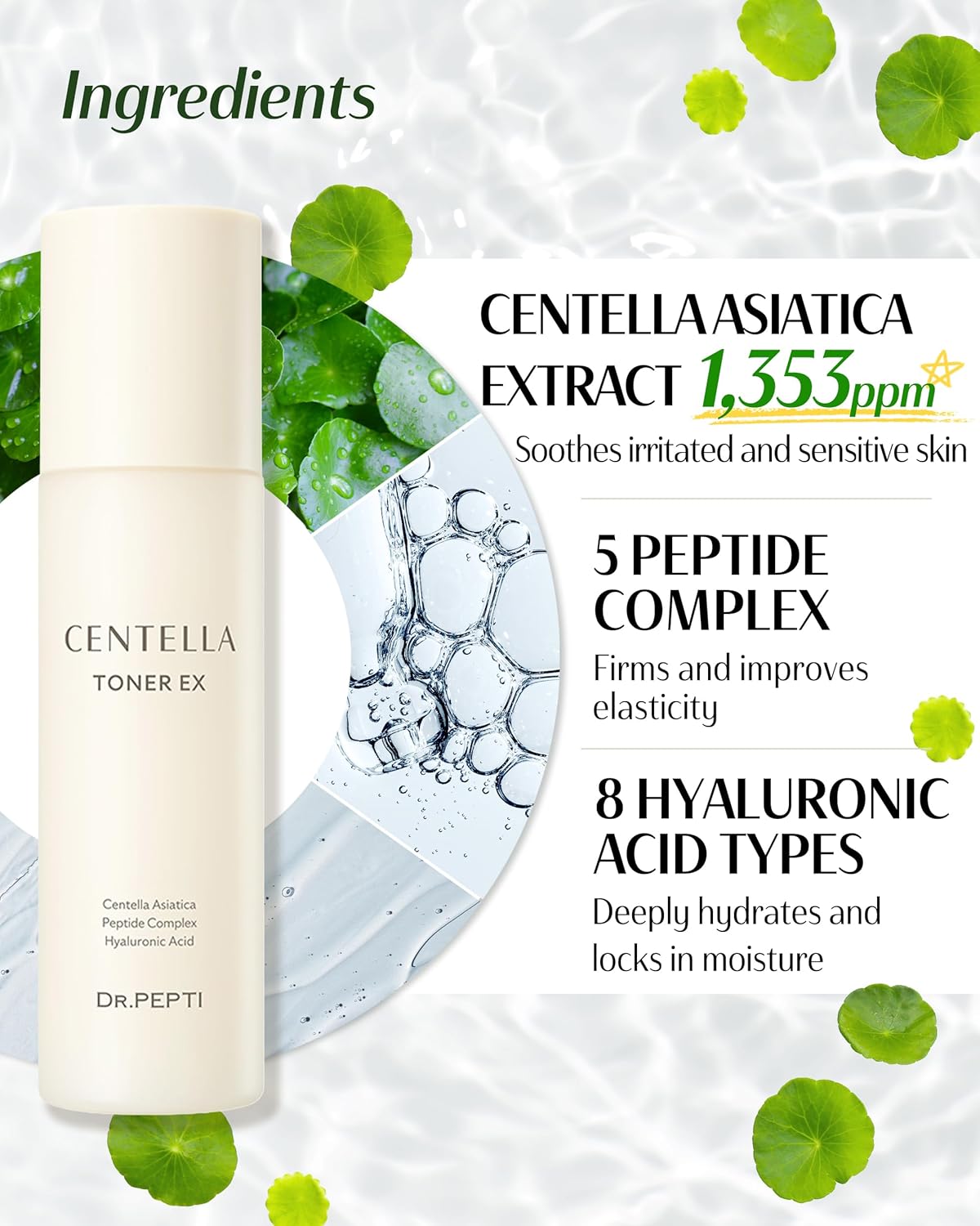 DR.PEPTI Centella Toner EX 180ml