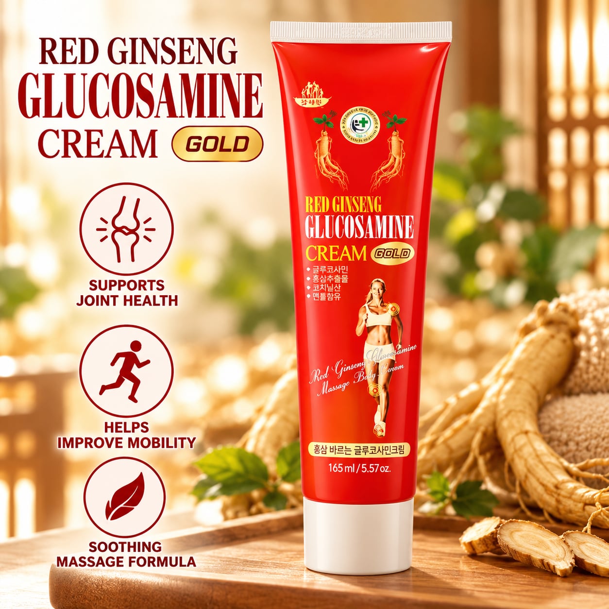 Daejeon Red Ginseng Glucosamine Cream Gold 165ml