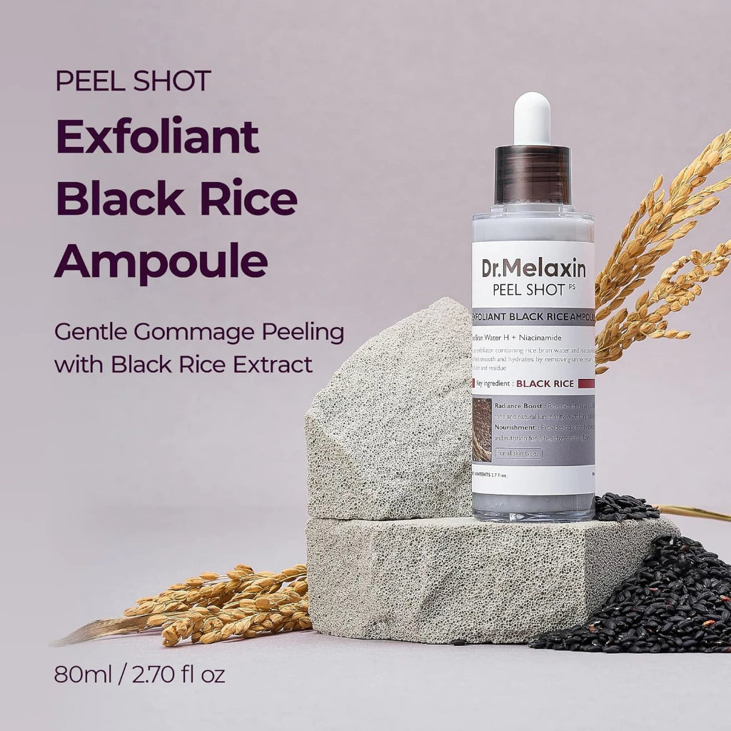 Dr.Melaxin Peel Shot Exfoliating Black Rice Ampoule 80ml