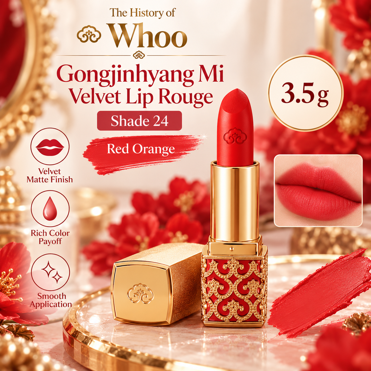 Whoo Gongjinhyang Mi Velvet Lip Rouge